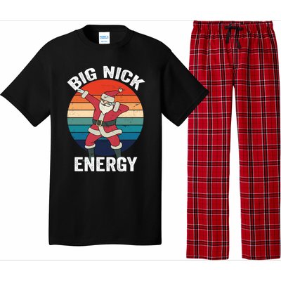 Big Nick Energy Dabbing Santa Christmas Pajama Set