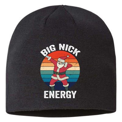 Big Nick Energy Dabbing Santa Christmas Sustainable Beanie