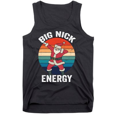 Big Nick Energy Dabbing Santa Christmas Tank Top