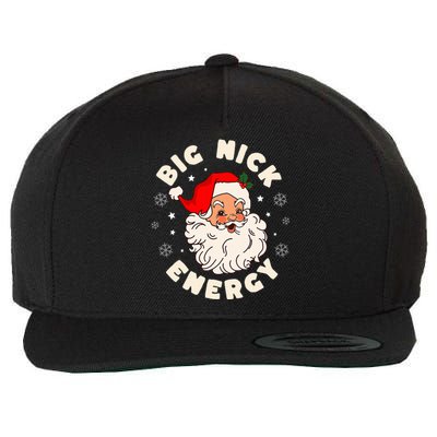 Big Nick Energy Santa Naughty Humor Christmas Wool Snapback Cap