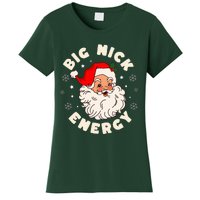 Big Nick Energy Santa Naughty Humor Christmas Women's T-Shirt