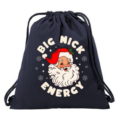 Big Nick Energy Santa Naughty Humor Christmas Drawstring Bag