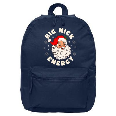 Big Nick Energy Santa Naughty Humor Christmas 16 in Basic Backpack