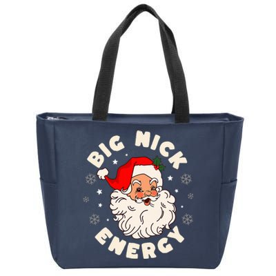 Big Nick Energy Santa Naughty Humor Christmas Zip Tote Bag