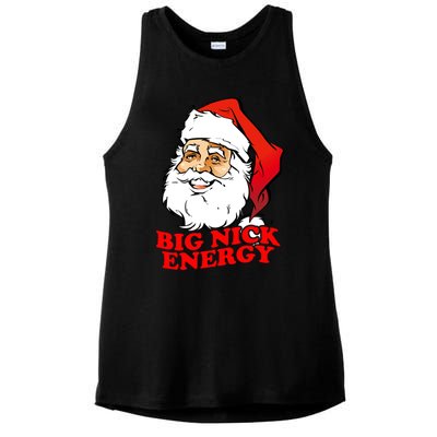 Big Nick Energy Sweatshirt Funny Christmas Santa Claus Ladies PosiCharge Tri-Blend Wicking Tank