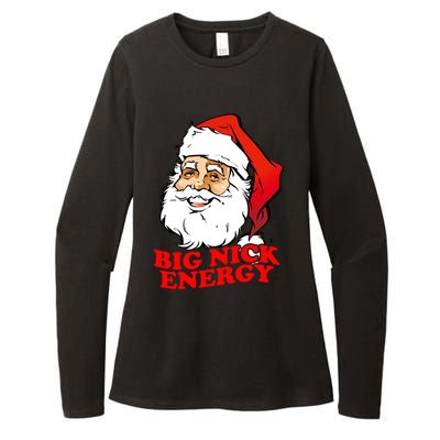 Big Nick Energy Sweatshirt Funny Christmas Santa Claus Womens CVC Long Sleeve Shirt