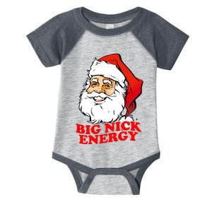 Big Nick Energy Sweatshirt Funny Christmas Santa Claus Infant Baby Jersey Bodysuit