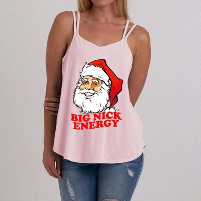 Big Nick Energy Sweatshirt Funny Christmas Santa Claus Women's Strappy Tank