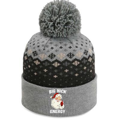 Big Nick Energy Santa Groovy Retro Vintage The Baniff Cuffed Pom Beanie