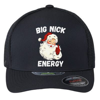 Big Nick Energy Santa Groovy Retro Vintage Flexfit Unipanel Trucker Cap