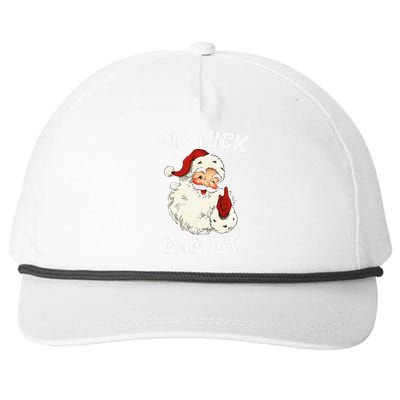 Big Nick Energy Santa Groovy Retro Vintage Snapback Five-Panel Rope Hat