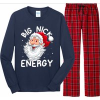 Big Nick Energy Christmas Santa Xmas Funny Meme Long Sleeve Pajama Set