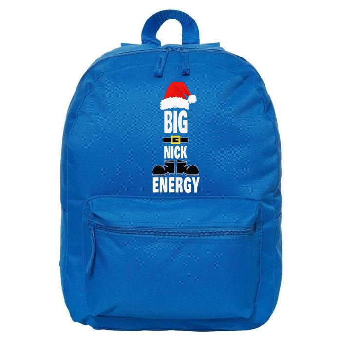 Big Nick Energy Santa Hat Belts And Boots Funny Christmas 16 in Basic Backpack