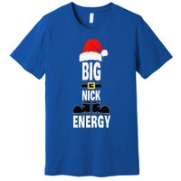 Big Nick Energy Santa Hat Belts And Boots Funny Christmas Premium T-Shirt