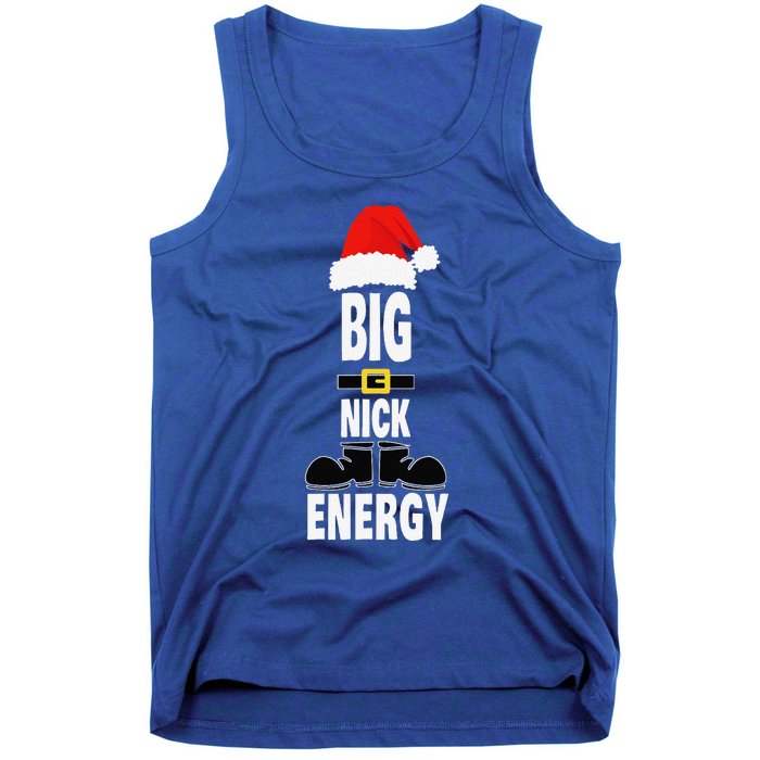 Big Nick Energy Santa Hat Belts And Boots Funny Christmas Tank Top