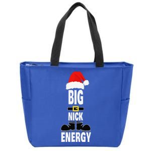 Big Nick Energy Santa Hat Belts And Boots Funny Christmas Zip Tote Bag