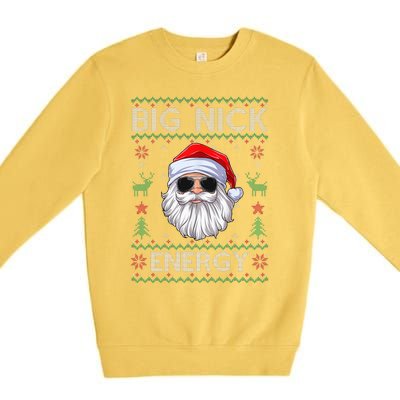 Big Nick Energy Santa Claus Ugly Christmas Sweater Premium Crewneck Sweatshirt