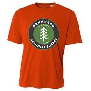 Bankhead National Forest Alabama Al Bear Badge Gift Cooling Performance Crew T-Shirt