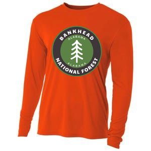 Bankhead National Forest Alabama Al Bear Badge Gift Cooling Performance Long Sleeve Crew