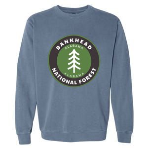 Bankhead National Forest Alabama Al Bear Badge Gift Garment-Dyed Sweatshirt