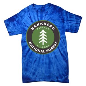 Bankhead National Forest Alabama Al Bear Badge Gift Tie-Dye T-Shirt