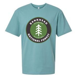 Bankhead National Forest Alabama Al Bear Badge Gift Sueded Cloud Jersey T-Shirt