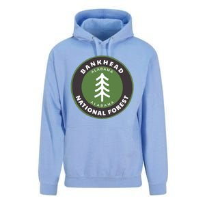 Bankhead National Forest Alabama Al Bear Badge Gift Unisex Surf Hoodie