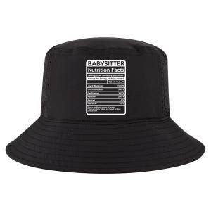 Babysitter Nutrition Facts Sitting Cool Gift Cool Comfort Performance Bucket Hat