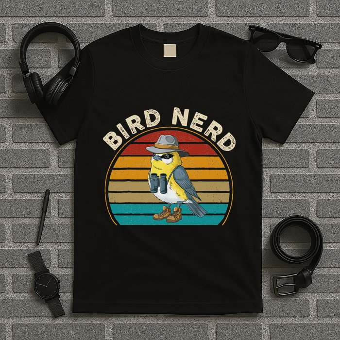 Bird Nerd Funny Bird Watching Birding Bird Lover Watcher T-Shirt