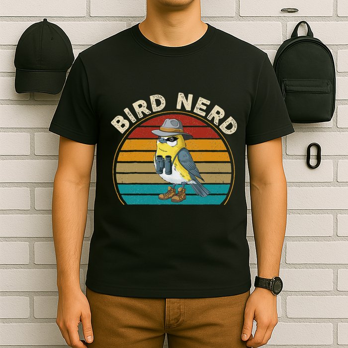 Bird Nerd Funny Bird Watching Birding Bird Lover Watcher T-Shirt