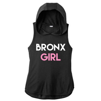 Bronx Ny Funny Gift Nyc New York Bronx Great Gift Ladies PosiCharge Tri-Blend Wicking Draft Hoodie Tank