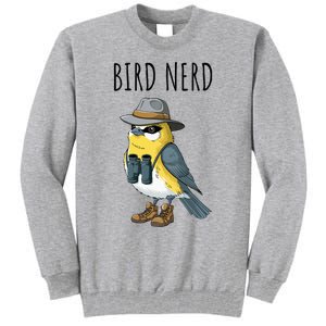 Bird Nerd Funny Bird Watching Birding Bird Lover Watcher Tall Sweatshirt