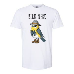 Bird Nerd Funny Bird Watching Birding Bird Lover Watcher Softstyle CVC T-Shirt