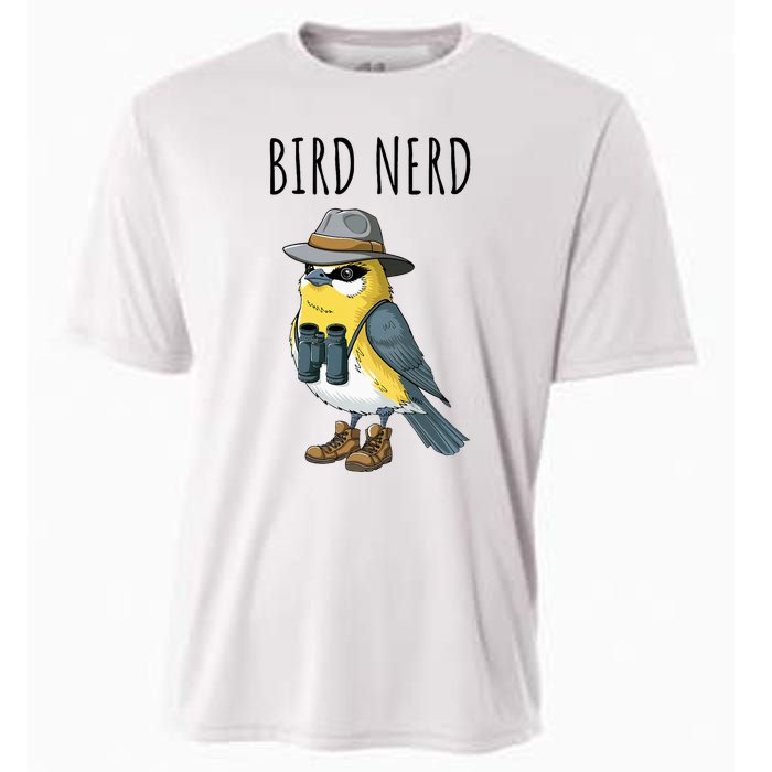 Bird Nerd Funny Bird Watching Birding Bird Lover Watcher Cooling Performance Crew T-Shirt