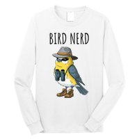 Bird Nerd Funny Bird Watching Birding Bird Lover Watcher Long Sleeve Shirt