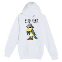 Bird Nerd Funny Bird Watching Birding Bird Lover Watcher Premium Pullover Hoodie