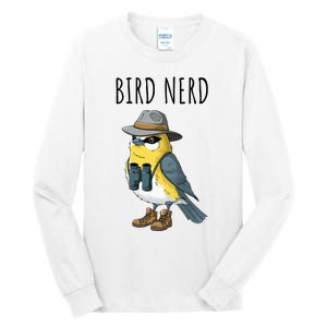 Bird Nerd Funny Bird Watching Birding Bird Lover Watcher Tall Long Sleeve T-Shirt