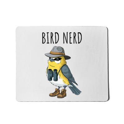 Bird Nerd Funny Bird Watching Birding Bird Lover Watcher Mousepad