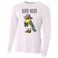 Bird Nerd Funny Bird Watching Birding Bird Lover Watcher Cooling Performance Long Sleeve Crew