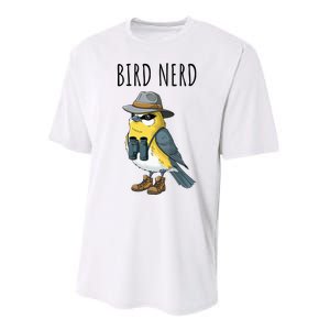 Bird Nerd Funny Bird Watching Birding Bird Lover Watcher Performance Sprint T-Shirt