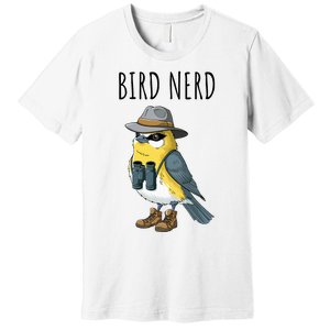 Bird Nerd Funny Bird Watching Birding Bird Lover Watcher Premium T-Shirt