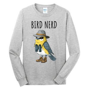 Bird Nerd Funny Bird Watching Birding Bird Lover Watcher Tall Long Sleeve T-Shirt