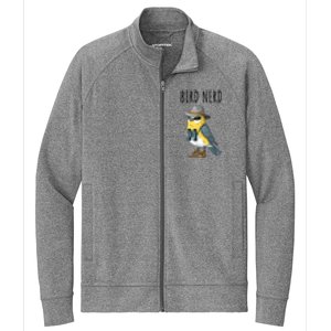 Bird Nerd Funny Bird Watching Birding Bird Lover Watcher Stretch Full-Zip Cadet Jacket