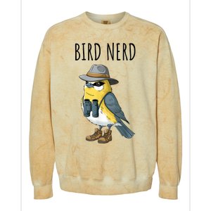 Bird Nerd Funny Bird Watching Birding Bird Lover Watcher Colorblast Crewneck Sweatshirt