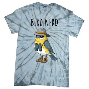 Bird Nerd Funny Bird Watching Birding Bird Lover Watcher Tie-Dye T-Shirt