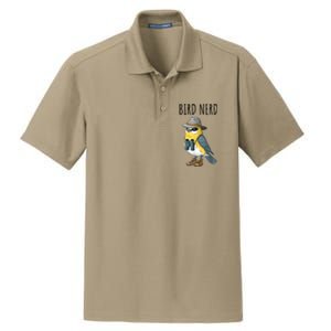 Bird Nerd Funny Bird Watching Birding Bird Lover Watcher Dry Zone Grid Polo