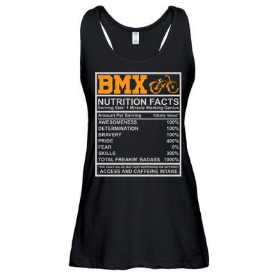 BMX Nutrition Facts Gift Cycling Ladies Essential Flowy Tank