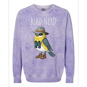 Bird Nerd Funny Bird Watching Birding Bird Lover Watcher Colorblast Crewneck Sweatshirt