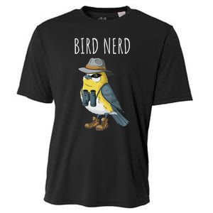 Bird Nerd Funny Bird Watching Birding Bird Lover Watcher Cooling Performance Crew T-Shirt