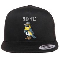 Bird Nerd Funny Bird Watching Birding Bird Lover Watcher Flat Bill Trucker Hat